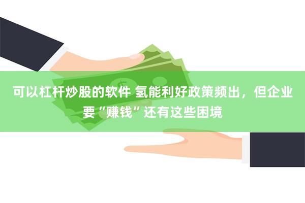 可以杠杆炒股的软件 氢能利好政策频出，但企业要“赚钱”还有这些困境