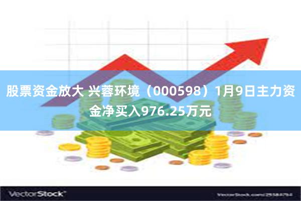 股票资金放大 兴蓉环境（000598）1月9日主力资金净买入976.25万元