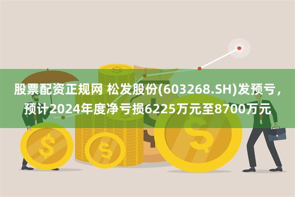 股票配资正规网 松发股份(603268.SH)发预亏，预计2024年度净亏损6225万元至8700万元